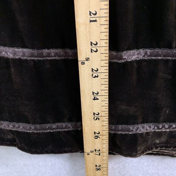 VTG‎ The Limited Womens Patchwork Felt Velvet Midi Skirt Sz 4 Whimsigoth Boho - Picture 6 of 10